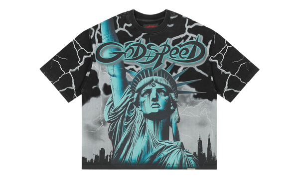 Godspeed Voltage Wolf Grey Wash Black T-shirt