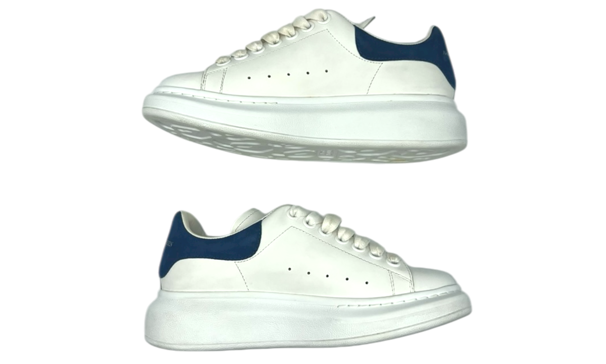 Alexander McQueen Oversized "Paris Blue" Sneakers (PreOwned) (No Box)