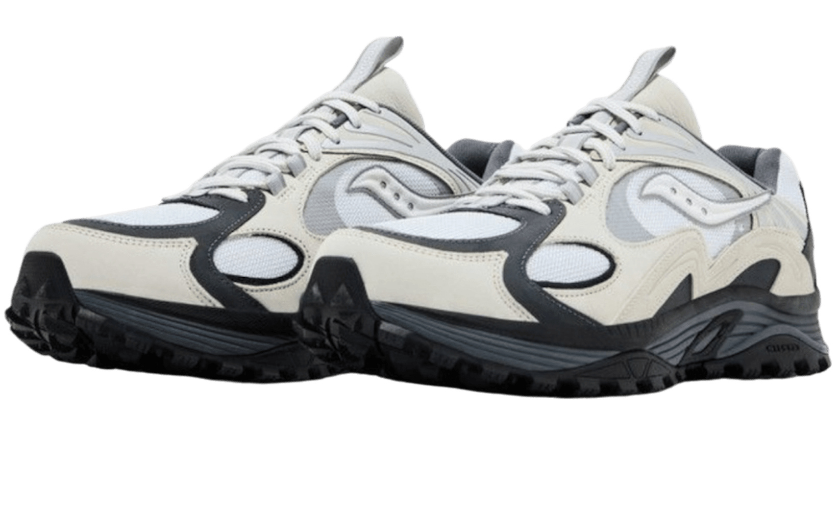 Saucony Grid Aura X Grey Pack White