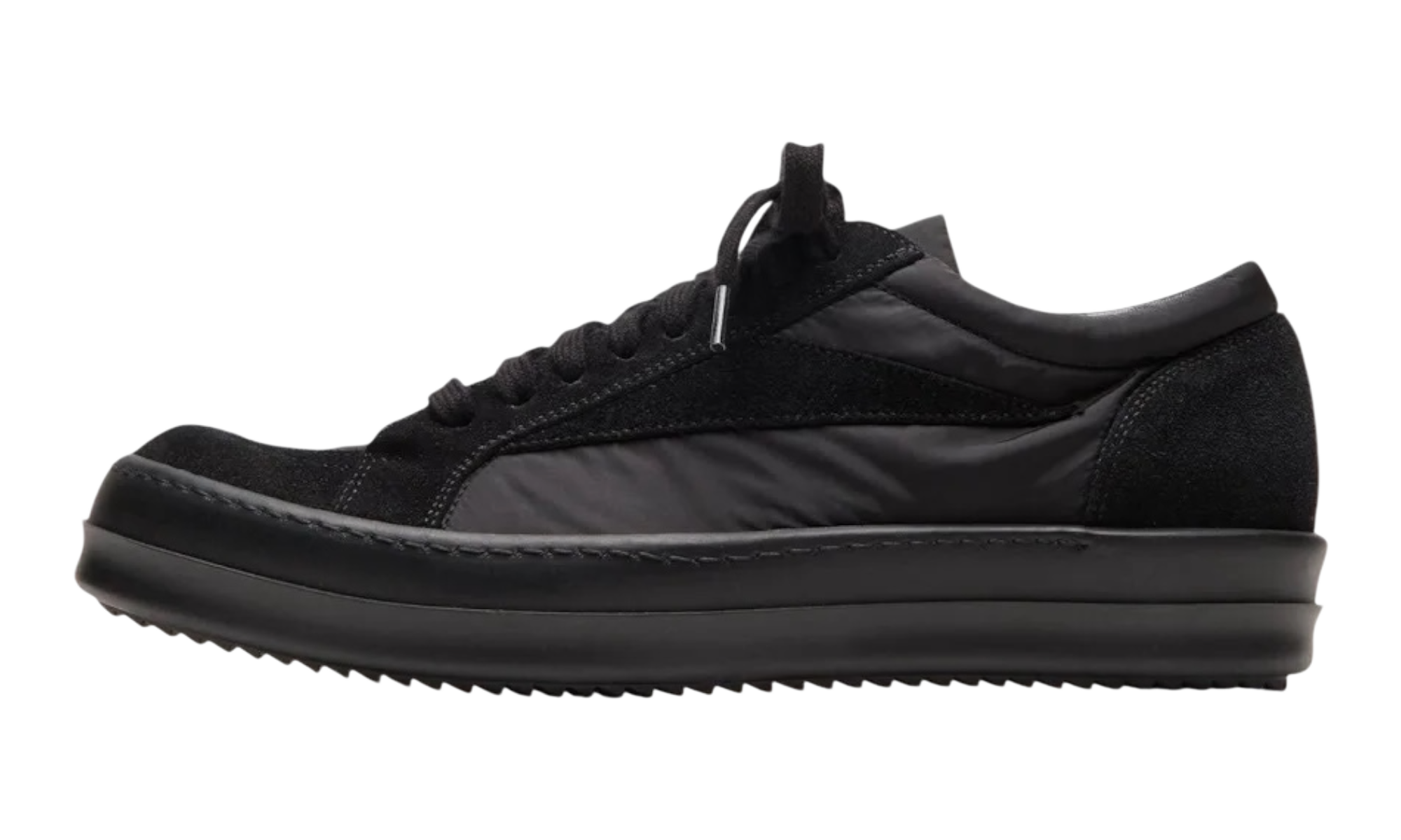 Rick Owens Vintage Black Lace Up Sneakers