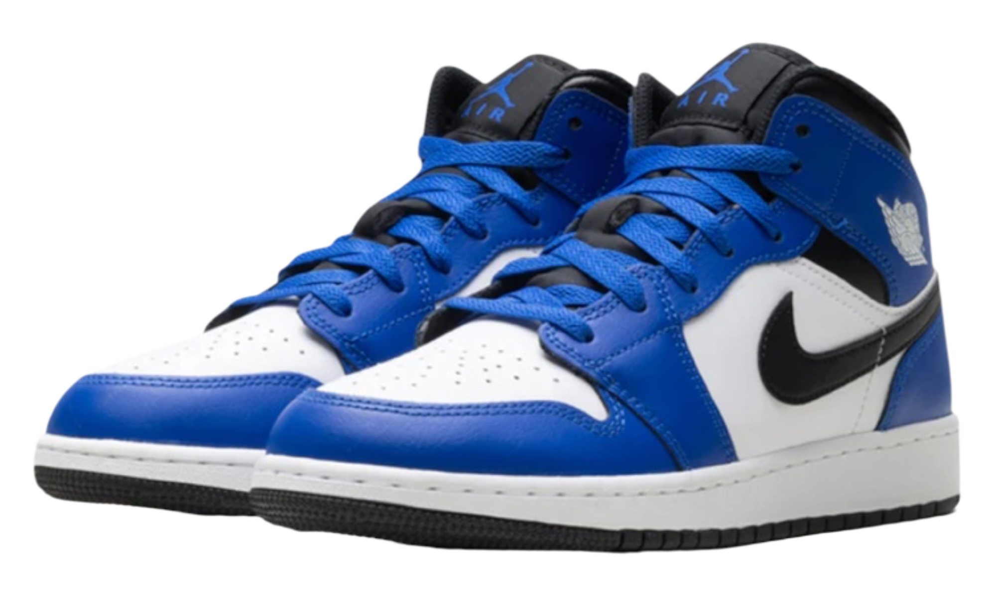 Jordan 1 Mid Game Royal White Black (GS)