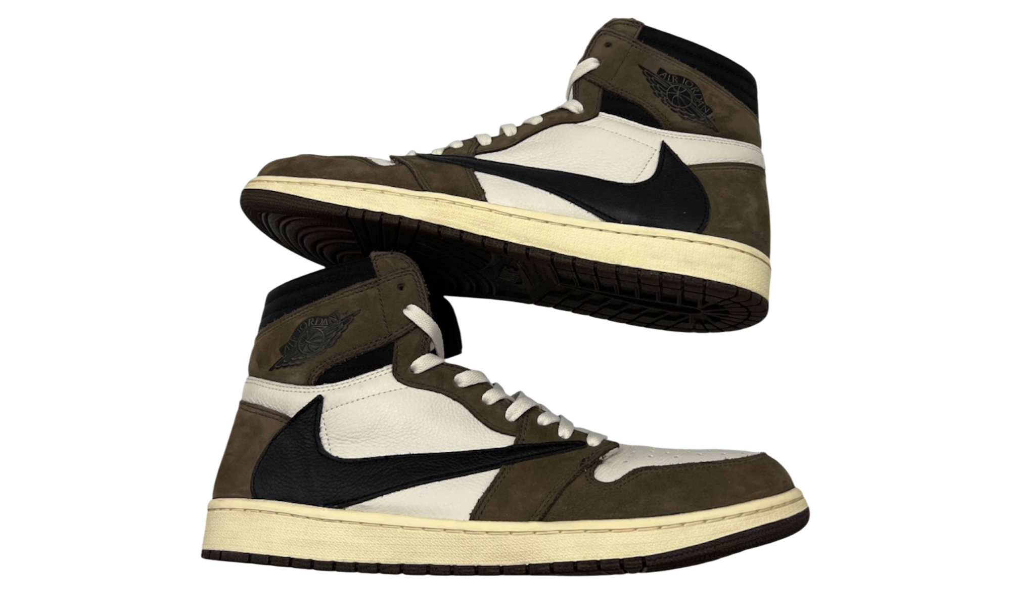 Travis Scott x Air Jordan 1 Retro High OG SP "Mocha" (PreOwned) (No Box)
