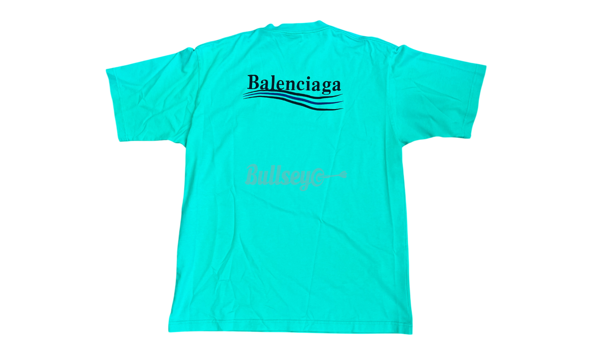 Balenciaga Political Campaign Logo Bright Green T-Shirt