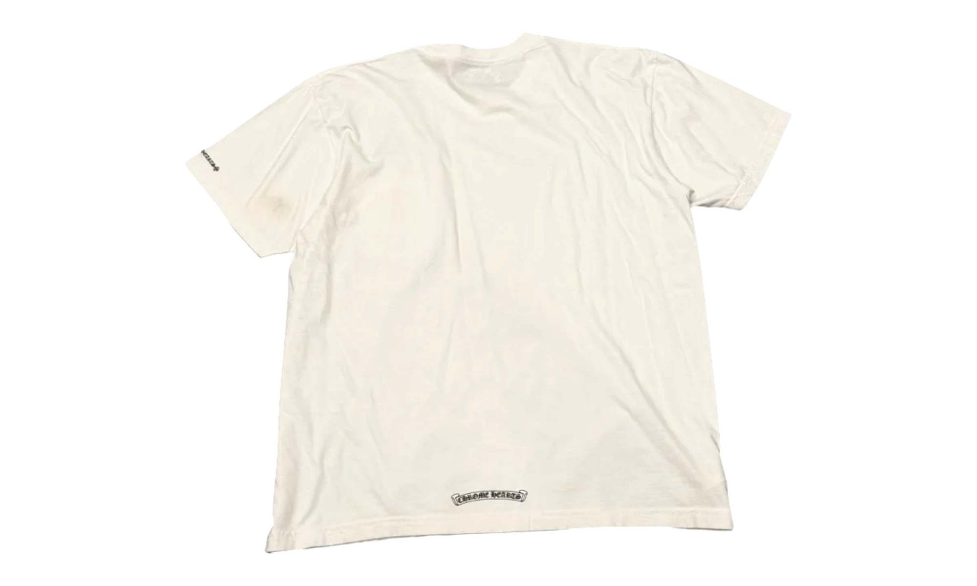 Chrome Hearts White Neck Letter T-Shirt ( Preowned )
