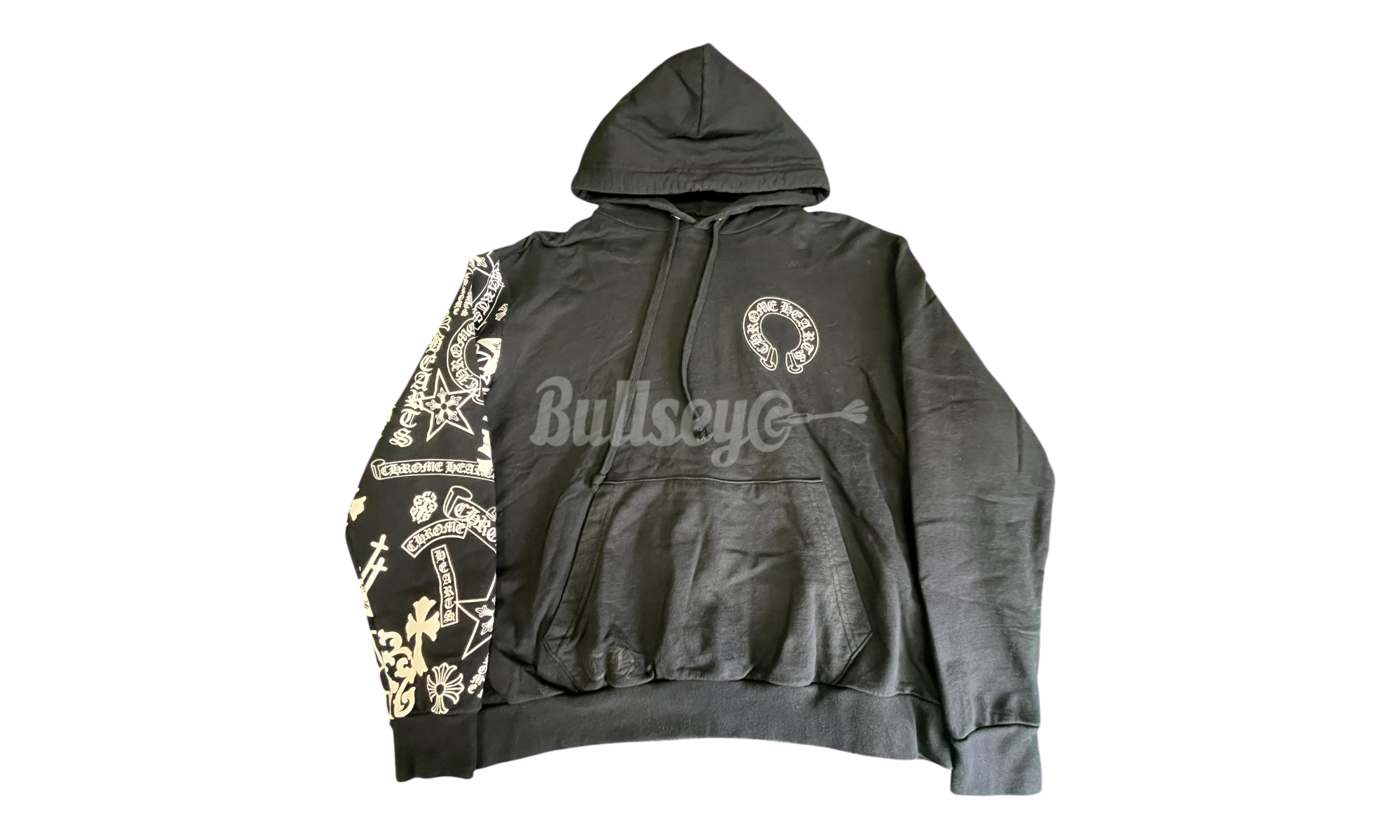 Chrome Hearts All Over Print Sleeve Black Hoodie (PreOwned)