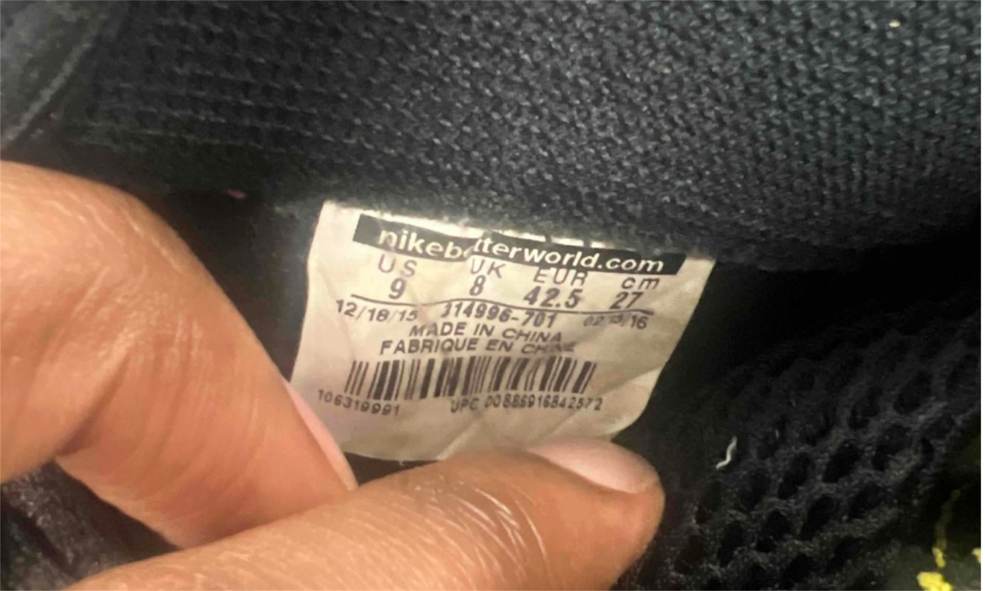 Nike Air Foamposite One Wu-Tang Optic Yellow (PreOwned) (No Box)