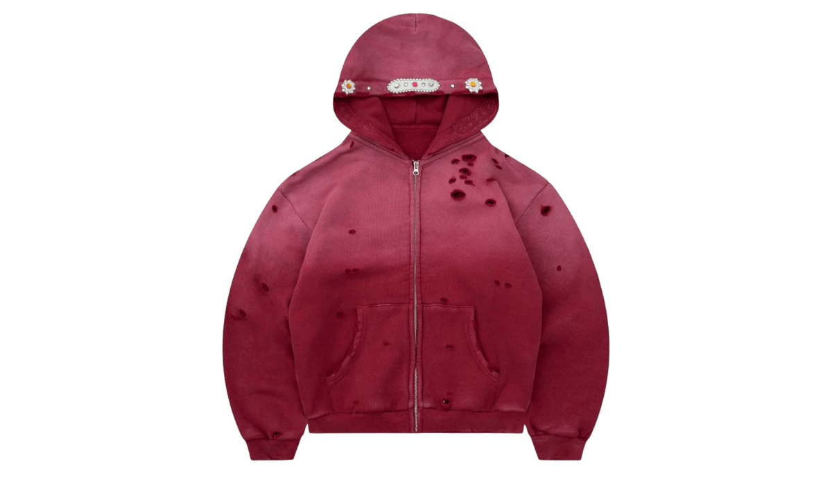 Bravest Studios Sapphire Zip-Up Hoodie Vintage Red