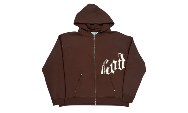 Godspeed OG Logo V2 Hoodie Brown/White