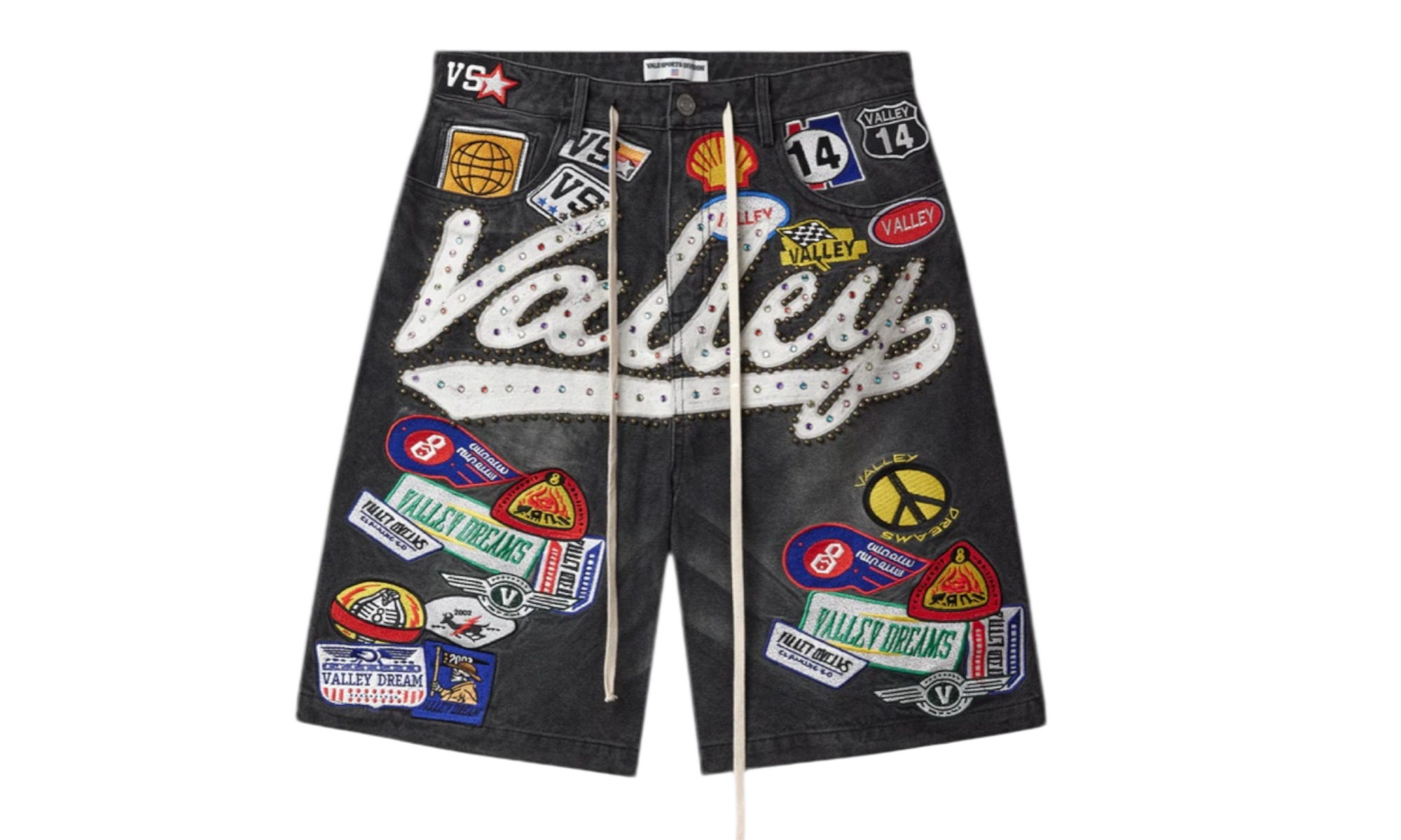 Vale Forever 1980's Black Jean Shorts