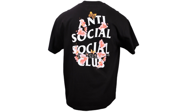 Anti-Social Club "Kkoch" Black T-Shirt-old school adidas jumpsuits for women shoes