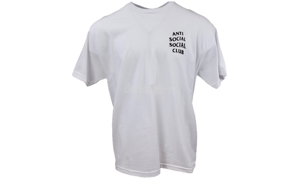 Anti-Social Club "Kkoch" White T-Shirt-claquette adidas blanche shoes