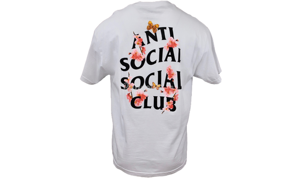 Anti-Social Club "Kkoch" White T-Shirt-adidas nmd r1 cloud white clear orange glass decor
