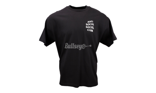 Anti-Social Club "Logo 2" Black T-Shirt-Air Jordan 1 Bred Silver