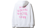 Anti-Social Club White Pink Logo Hoodie-Urlfreeze Sneakers Sale Online
