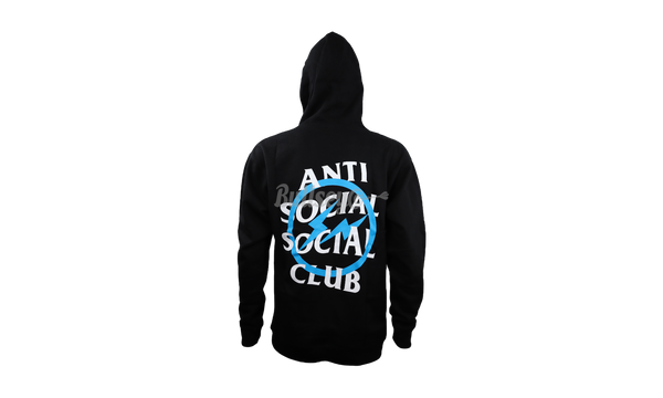 Anti-Social Club X Fragment Blue Bolt Hoodie-old school adidas jumpsuits for women shoes