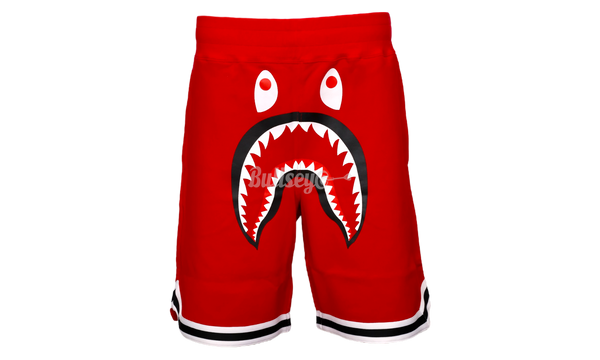 BAPE Red Basketball Sweat Shorts-Bullseye Sneaker ASICS Boutique