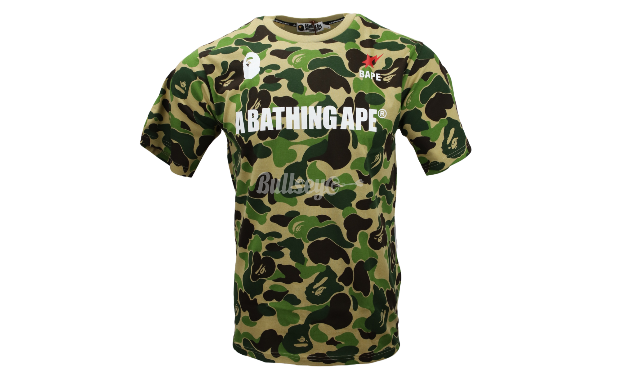 Bape Big ABC Camo A Bathing Ape T-Shirt Green-bonpoint graffiti print t shirt item