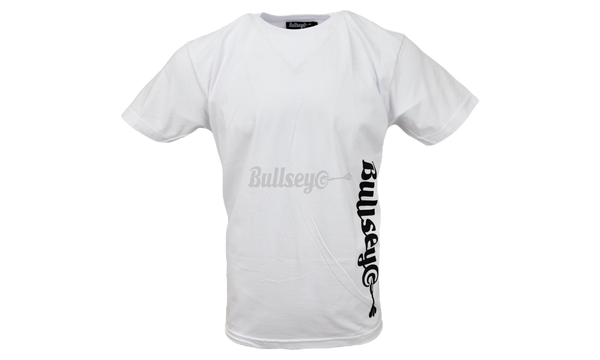 Bullseye Vertical Logo White T-Shirt-adidas conical studs dimensions chart