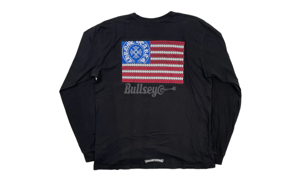 Chrome Hearts American Flag Black Longsleeve-Pre-owned Leather Calf Boots