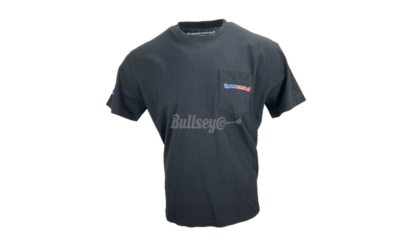Chrome Hearts Matty Boy America Black T-Shirt-New Balance CT30 Dark Blue White Skate Shoes CT30MC2