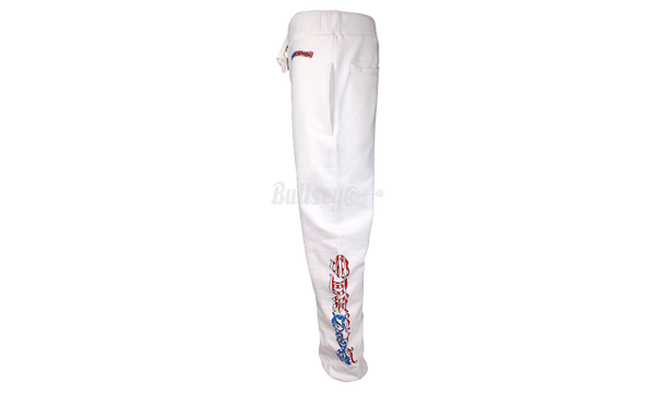 Chrome Hearts Matty Boy America White Sweatpants-the brand-new Air Jordan 1 Mid Wear-Away