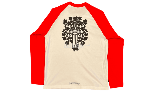 Chrome Hearts Red/White Dagger Baseball Longsleeve-The lateral side of the Air jordan Sports 1 Mid Inside Out