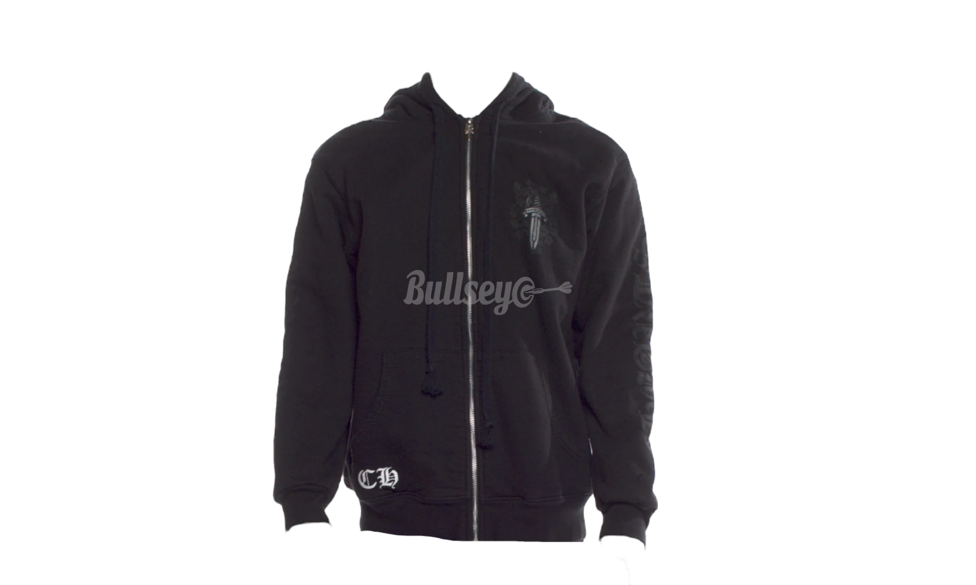 Chrome Hearts Silver Dagger Zip-up Hoodie Black-Rs-flyfishing Sneakers Sale Online