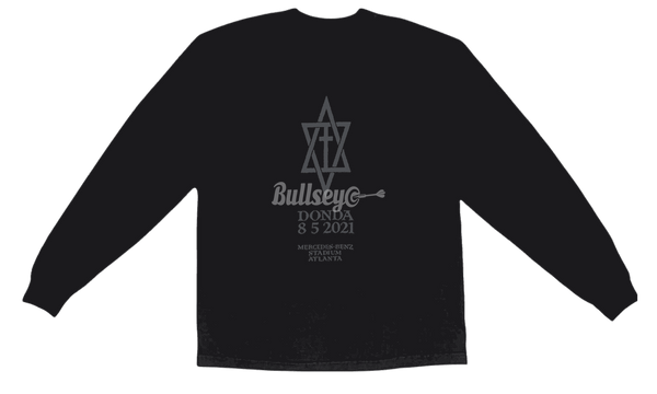 Kanye West Donda Listening Event Black Longsleeve T-Shirt-Bullseye both Sneaker Boutique