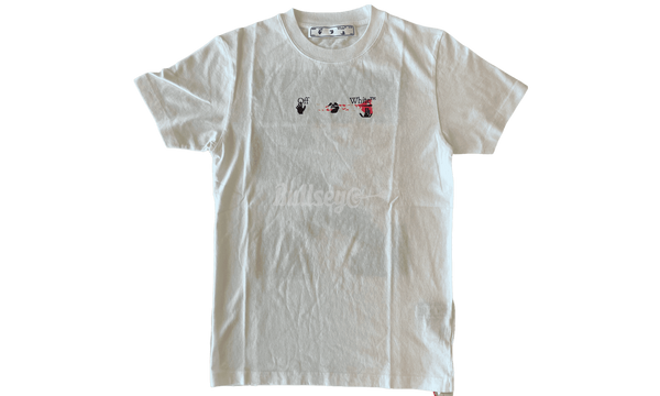 Off-White "Acrylic Arrow" White T-Shirt-Bullseye Animal Sneaker Boutique
