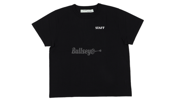 Off-White Staff Black T-Shirt-Asics Grau Silber