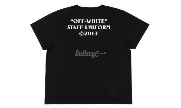 Off-White Staff Black T-Shirt-adidas nmd r1 cloud white clear orange glass decor