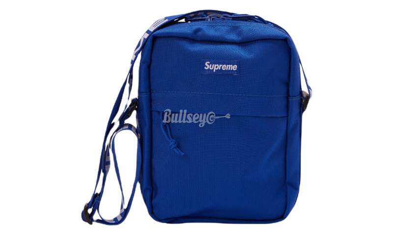 Supreme Blue Shoulder Bag (SS18)-buddie colourblocked smooth leather medium shoulder bag