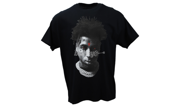 Vlone x NBA Youngboy "Reapers Child" Black T-Shirt-jordan 1 mid paint splatter brushstroke