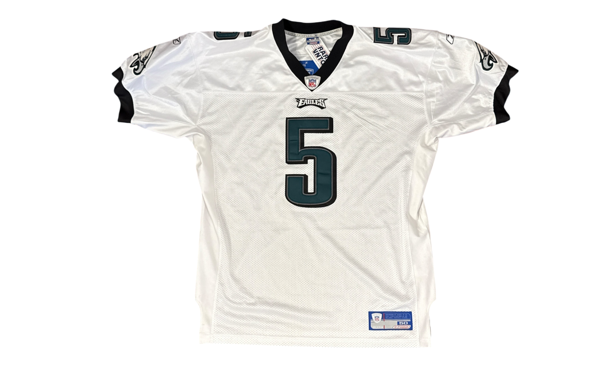 00's Donovan McNabb Eagles White Reebok Authentic Jersey Size (PreOwned)-Bullseye Sneaker Boutique