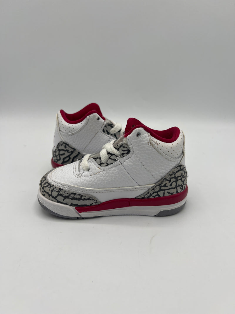 Air Jordan 3 Retro "Red Cardinal" TD (PreOwned)