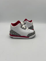 Air Jordan 3 Retro "Red Cardinal" TD (PreOwned)-Bullseye Sneaker Boutique