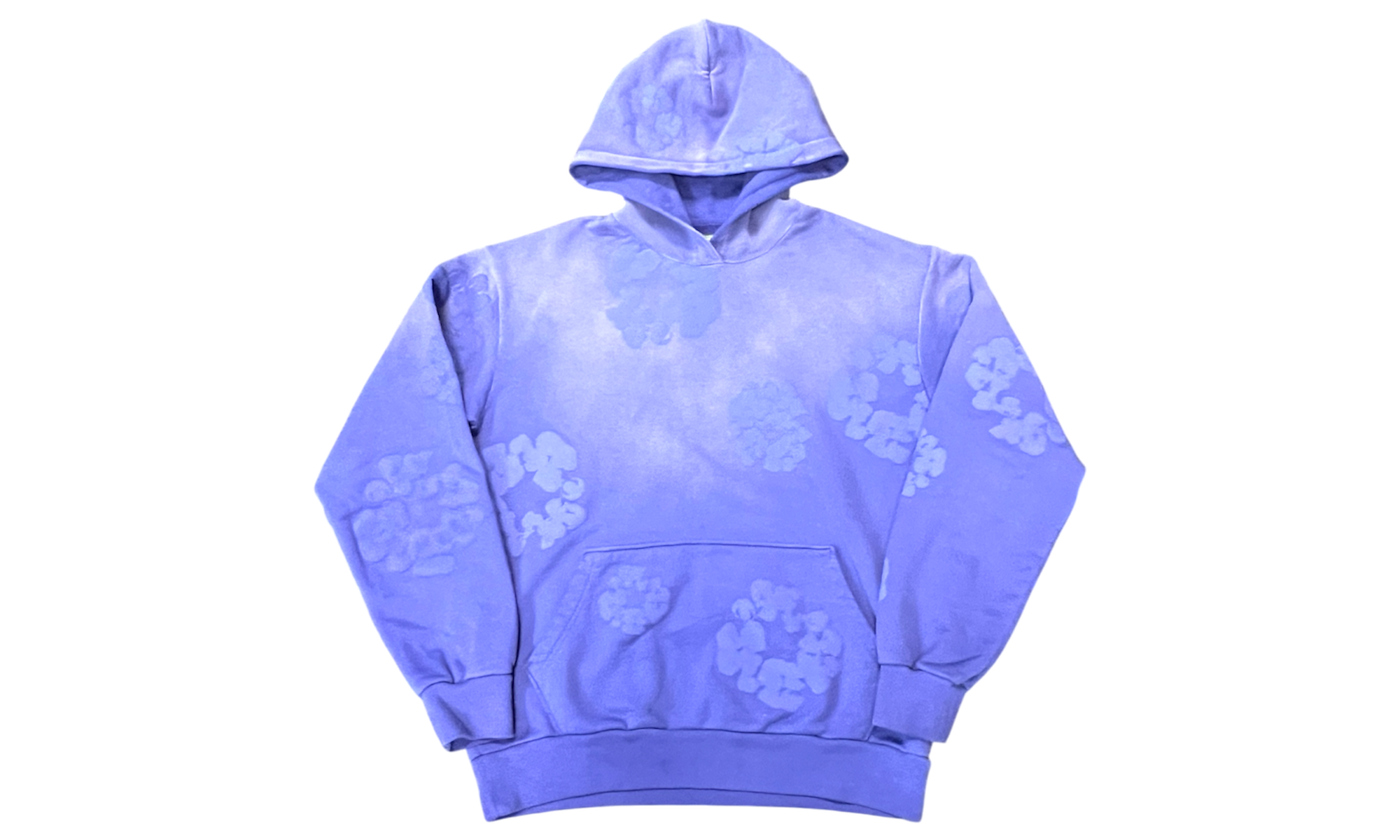 Denim Tears Mono Cotton Wreath Washed Blue Hoodie (PreOwned)