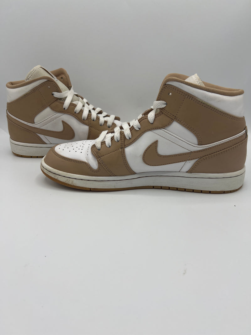 Air Jordan 1 Mid "Tan Gum" (PreOwned) (No Box)