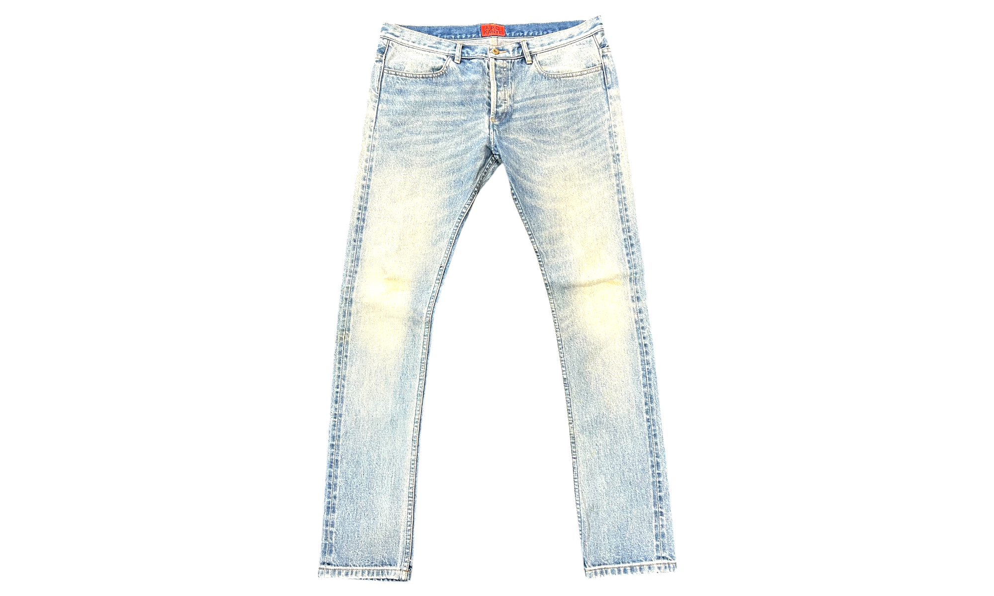 A.P.C x Kayne West Blue Denim Jeans (PreOwned)-Bullseye Sneaker Boutique
