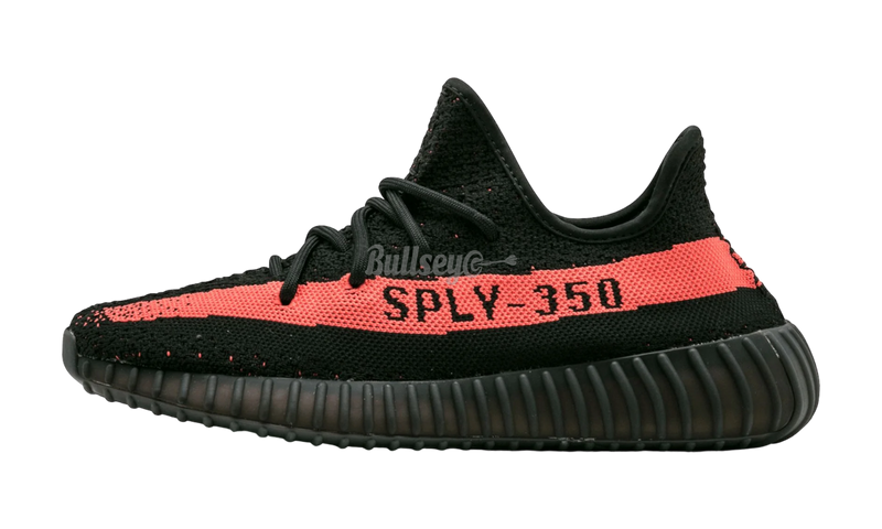 Adidas Yeezy Boost 350 V2 "Core Black Red/Red Stripe" (PreOwned)-Bullseye Sneaker Boutique