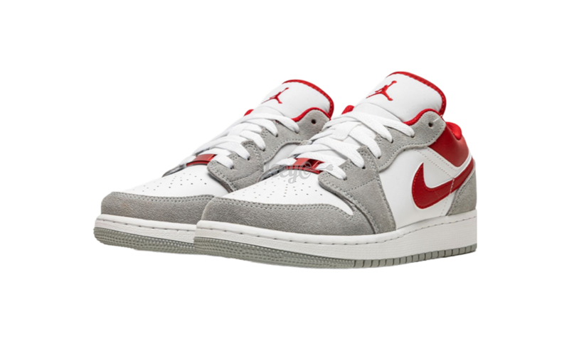 Air Jordan 1 Low SE "Light Smoke Grey Gym Red" GS