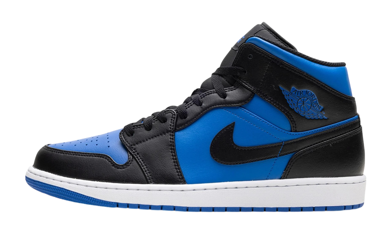 Air Jordan 1 Mid "Black Royal Blue" (PreOwned)-Bullseye Sneaker Boutique