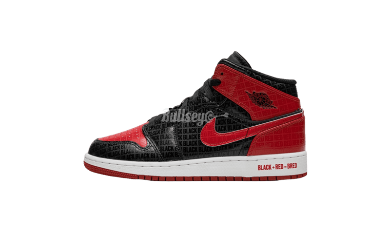Air Jordan 1 Mid "Bred Text"-Bullseye Sneaker Boutique