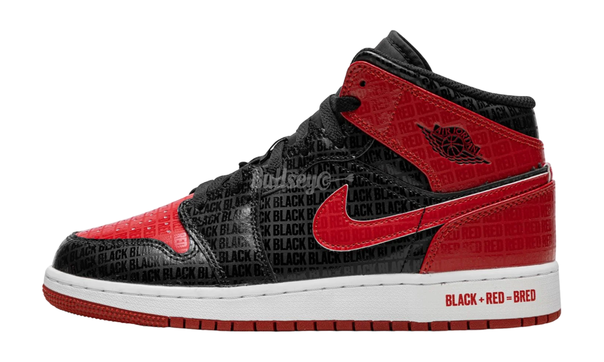 Air Jordan 1 Mid "Bred Text"-Bullseye Sneaker Boutique