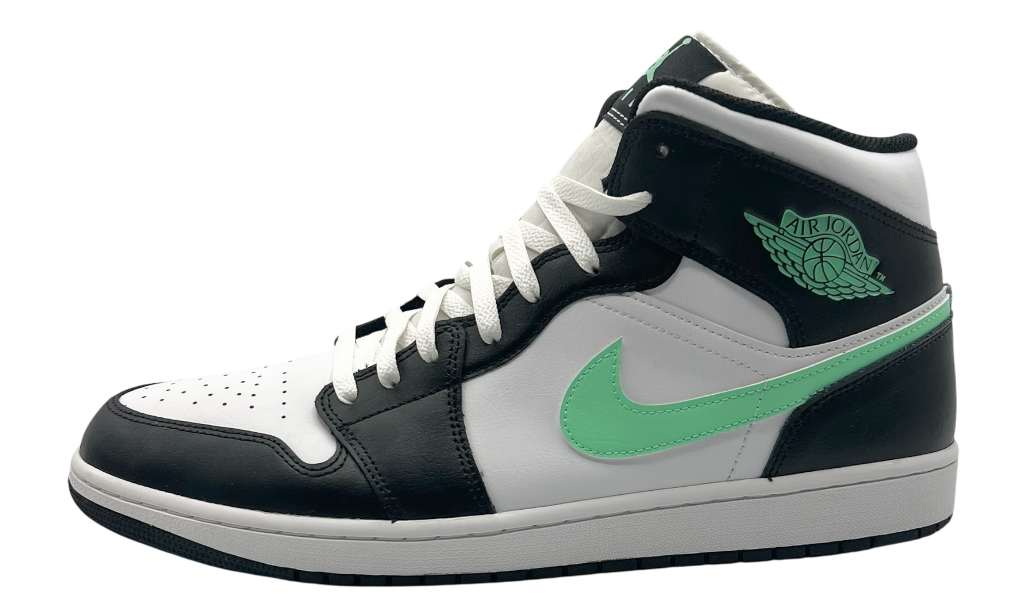 Air Jordan 1 Mid "Green Glow" (PreOwned) (No Box)-Bullseye Sneaker Boutique