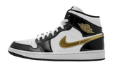 Air Jordan 1 Mid "Patent Black White Gold" (PreOwned)-Bullseye Sneaker Boutique