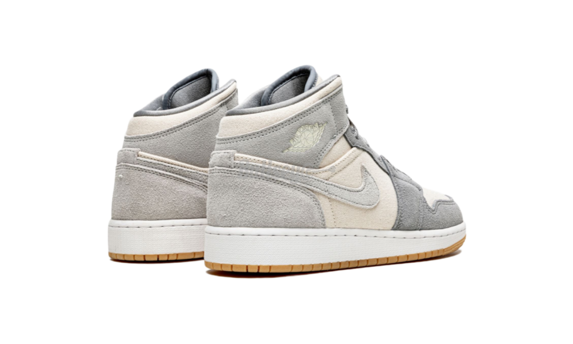 Air Jordan 1 Mid SE "Leche de coco gris partícula" GS