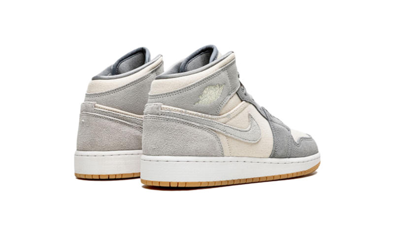 Air Jordan 1 Mid SE "Coconut Milk Particle Grey" GS