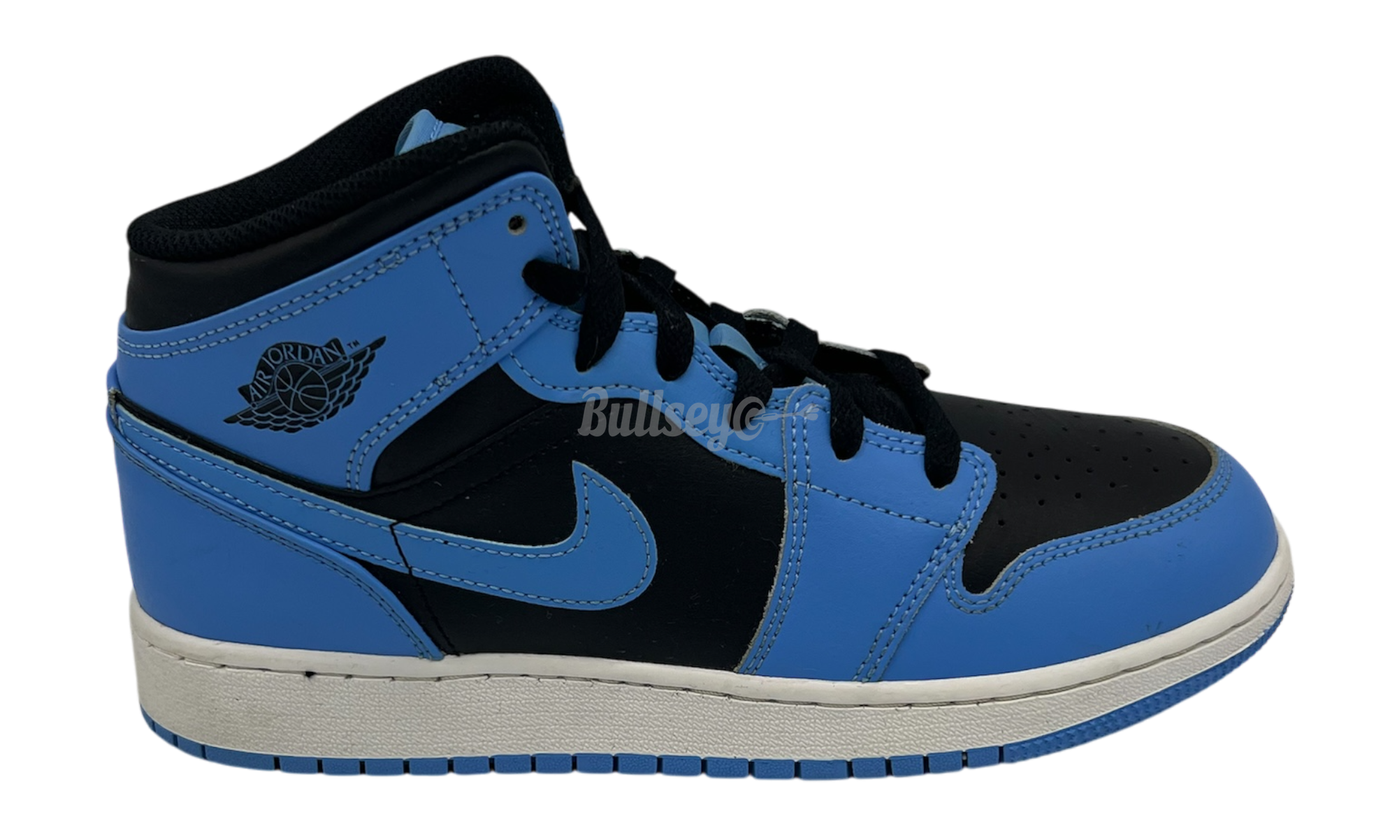 Air Jordan 1 Mid "University Blue Black" (PreOwned) (No Box)