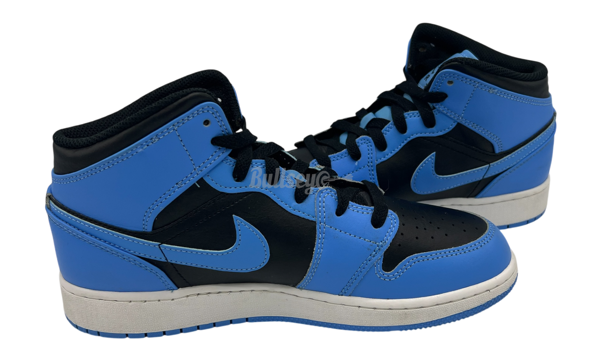 Air Jordan 1 Mid "University Blue Black" (PreOwned) (No Box)